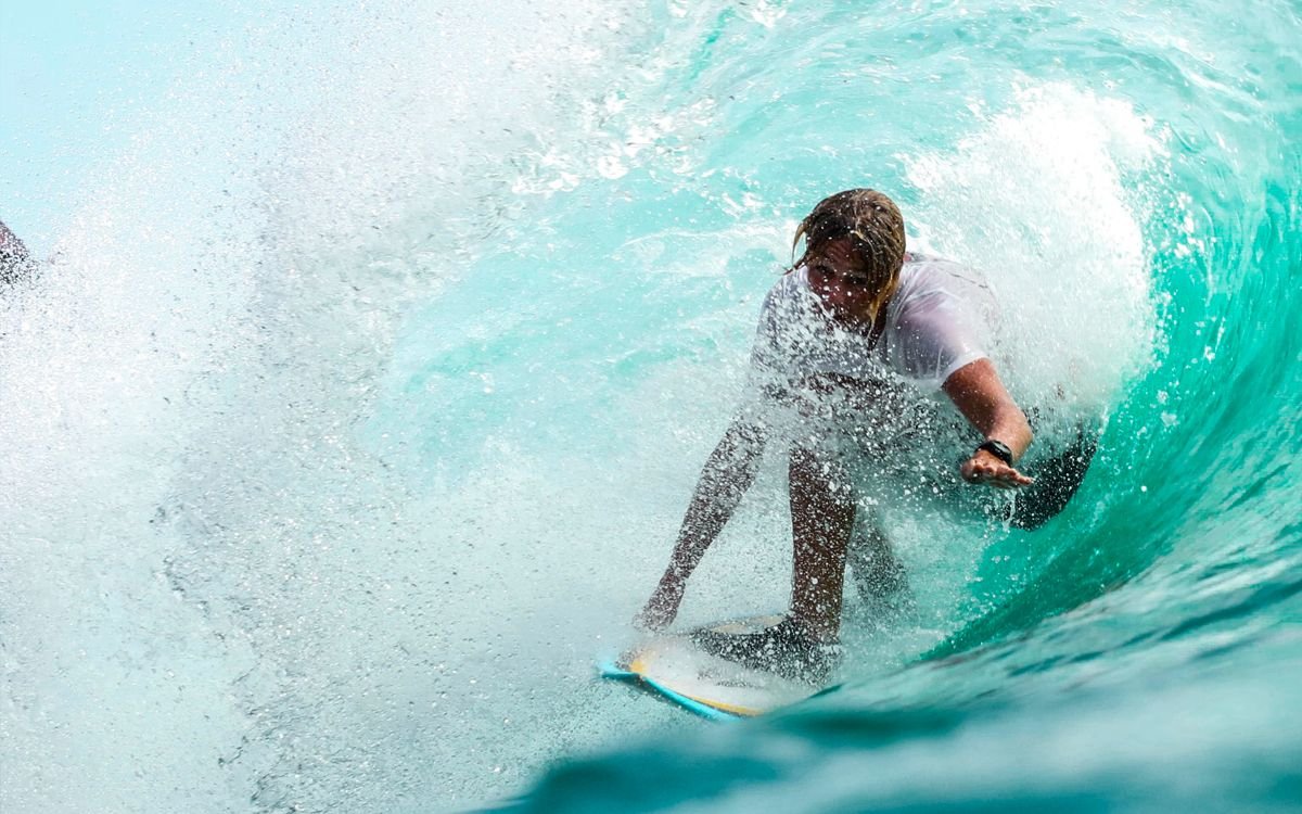 Surfer Riding Wave Surfer Riding Wave